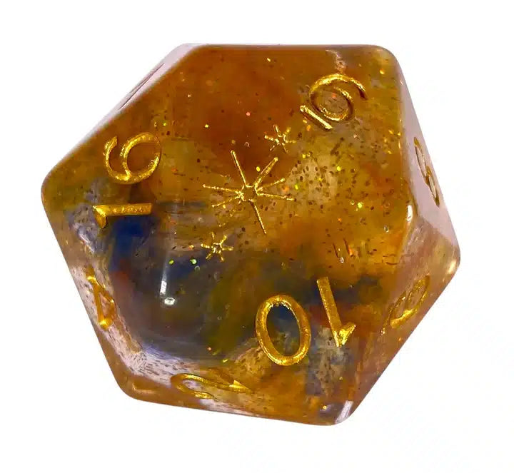 Role 4 Initiative Diffusion XL Cosmic Cliffs D20 w/ Symbol - A Muse N Games